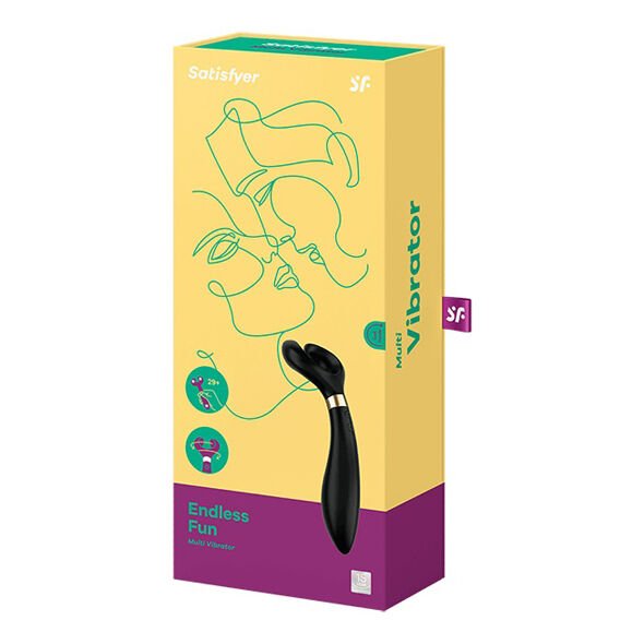 SATISFYER - ENDLESS FUN MULTI VIBRATEUR 3 BLEU - Jouez Plaisir