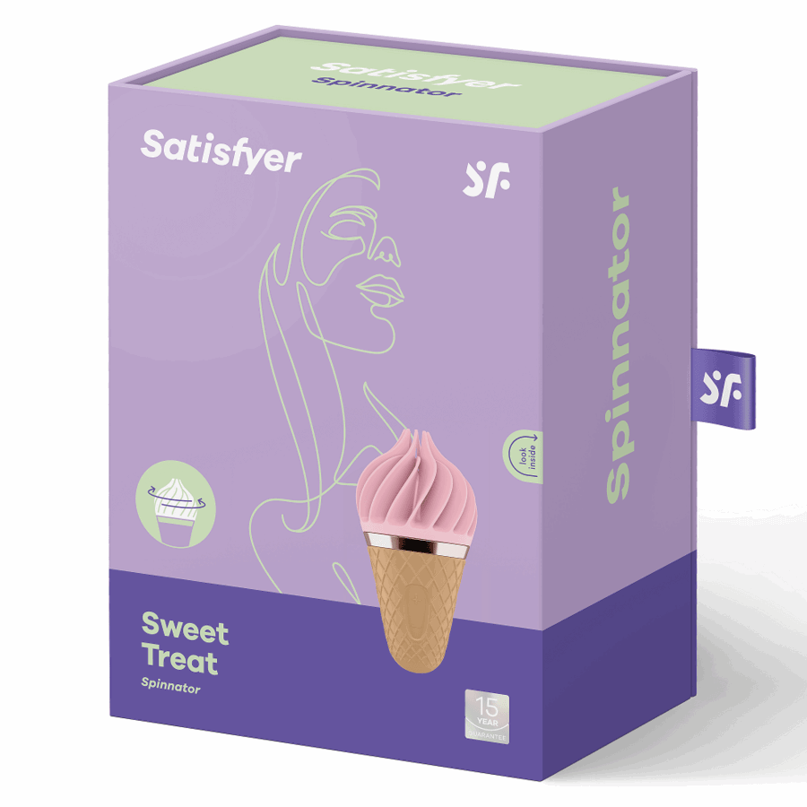 SATISFYER - SPINNATOR SWEET TREAT BRUN & ROSE - Jouez Plaisir