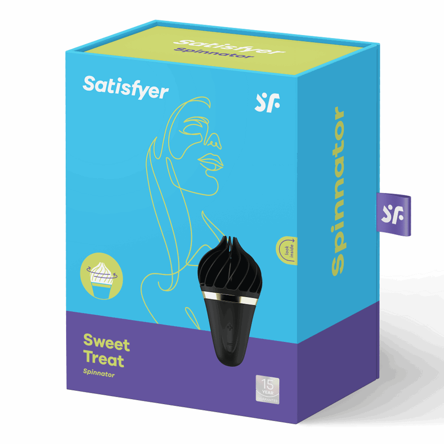 SATISFYER - SPINNATOR SWEET TREAT BRUN & ROSE - Jouez Plaisir