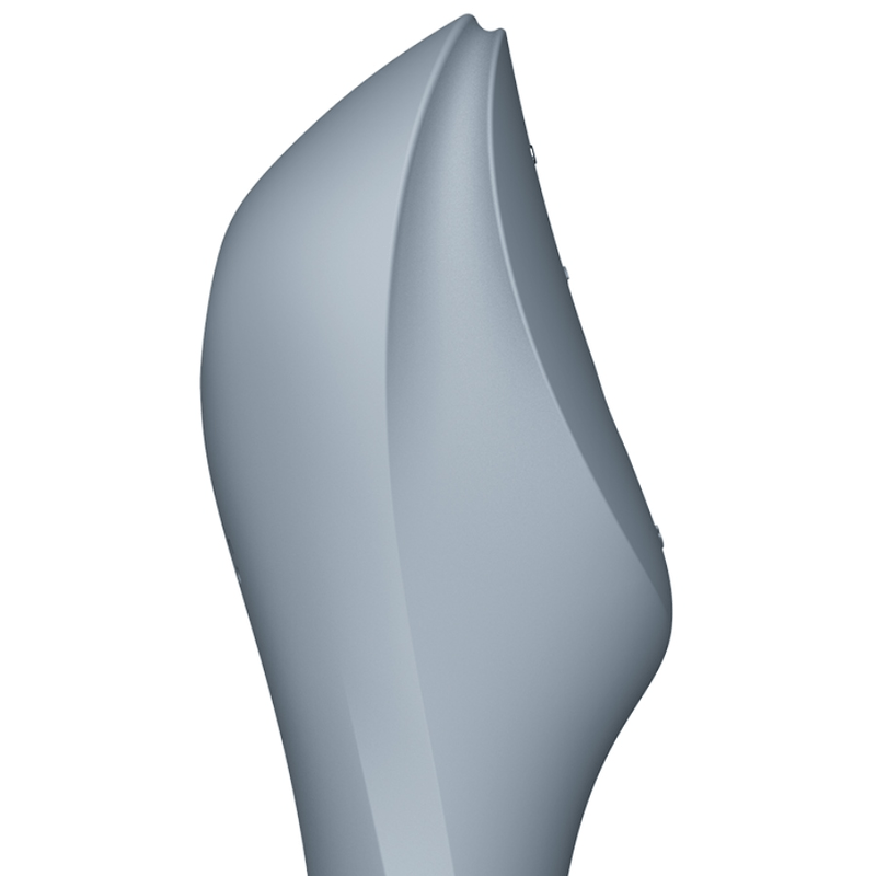 SATISFYER - STIMULATEUR ET VIBRATEUR CURVY TRINITY 3 GRIS - Jouez Plaisir