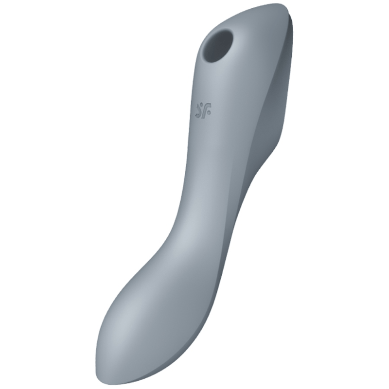 SATISFYER - STIMULATEUR ET VIBRATEUR CURVY TRINITY 3 GRIS - Jouez Plaisir