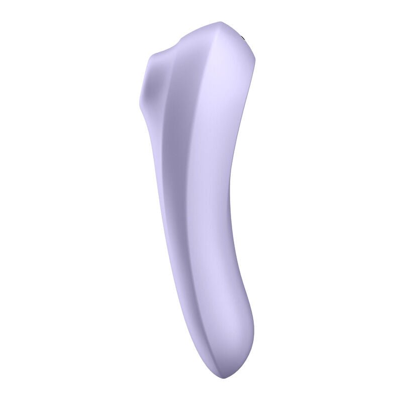 SATISFYER - VIBRATEUR DUAL PLEASURE AIR PULSE MAUVE - Jouez Plaisir