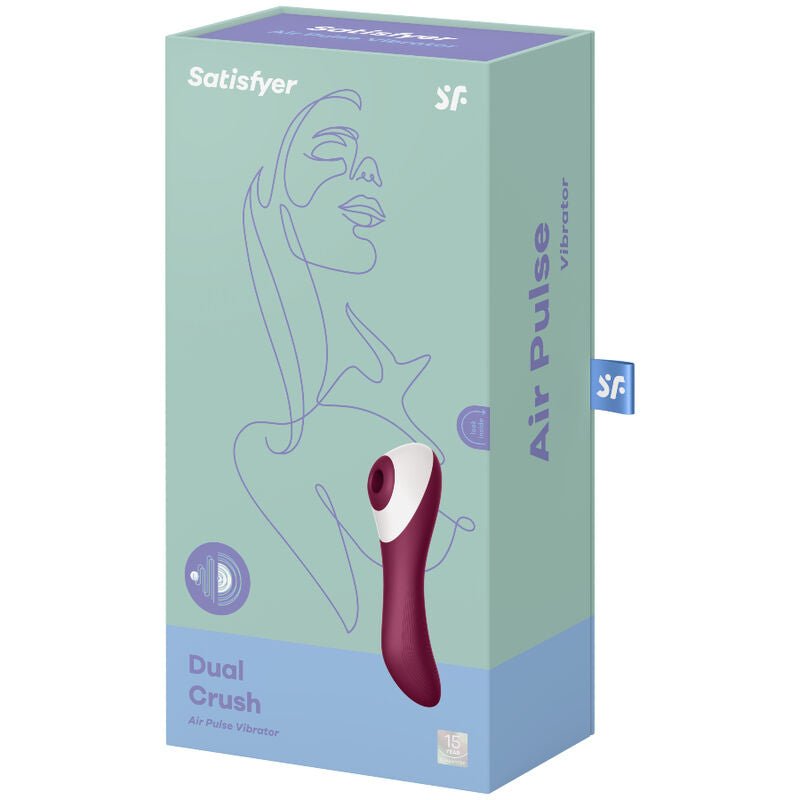 SATISFYER - VIBRATEUR IMPULSIONS AIR DUAL CRUSH - Jouez Plaisir
