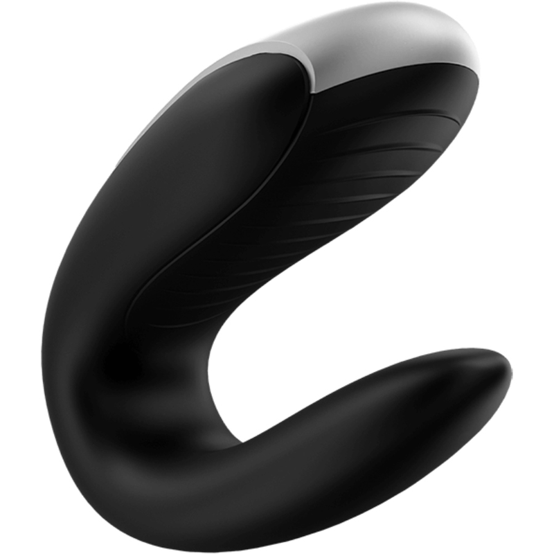 SATISFYER - VIBRATEUR PARTENAIRE DOUBLE FUN NOIR - Jouez Plaisir