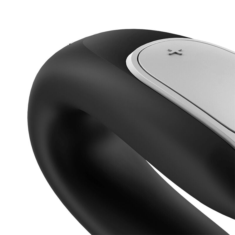 SATISFYER - VIBRATEUR PARTENAIRE DOUBLE FUN NOIR - Jouez Plaisir