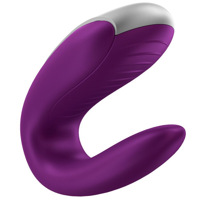 SATISFYER - VIBRATEUR PARTENAIRE DOUBLE FUN VIOLET - Jouez Plaisir