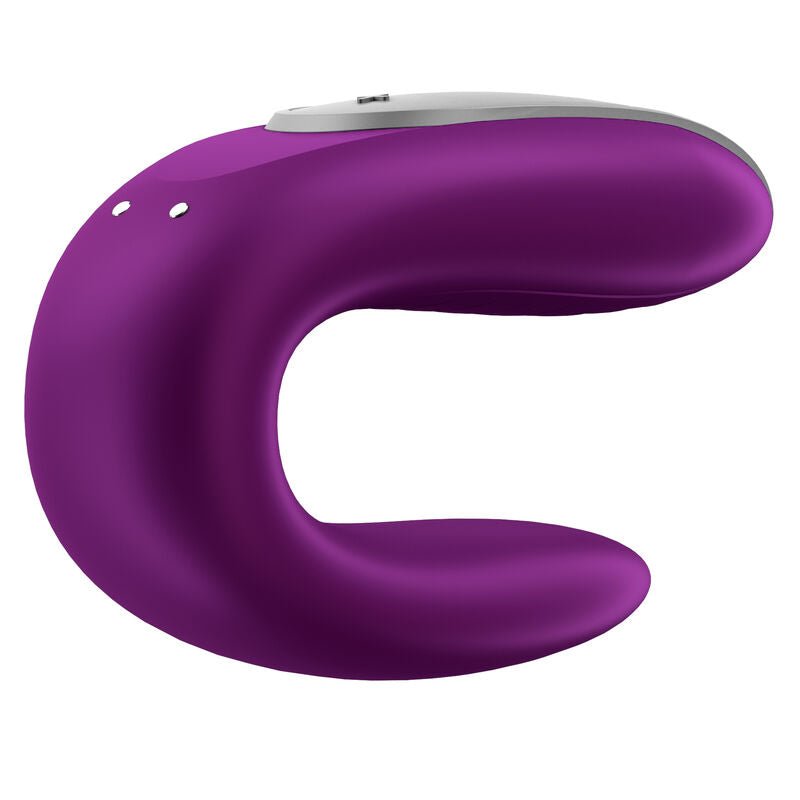 SATISFYER - VIBRATEUR PARTENAIRE DOUBLE FUN VIOLET - Jouez Plaisir