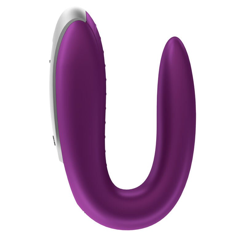 SATISFYER - VIBRATEUR PARTENAIRE DOUBLE FUN VIOLET - Jouez Plaisir