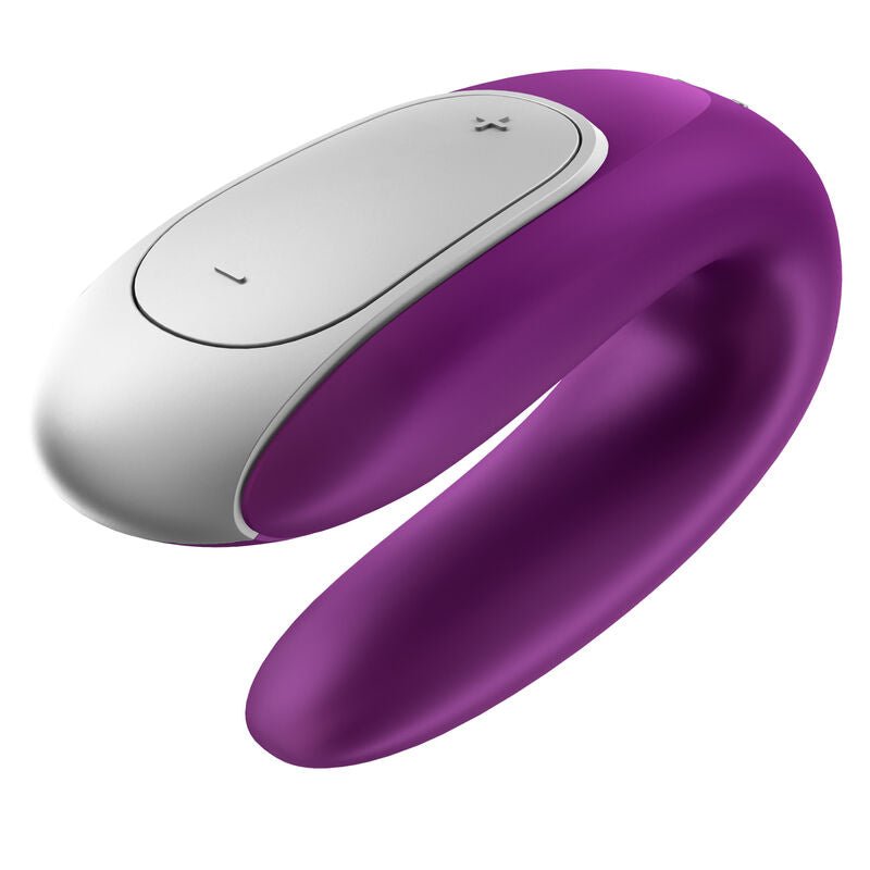 SATISFYER - VIBRATEUR PARTENAIRE DOUBLE FUN VIOLET - Jouez Plaisir