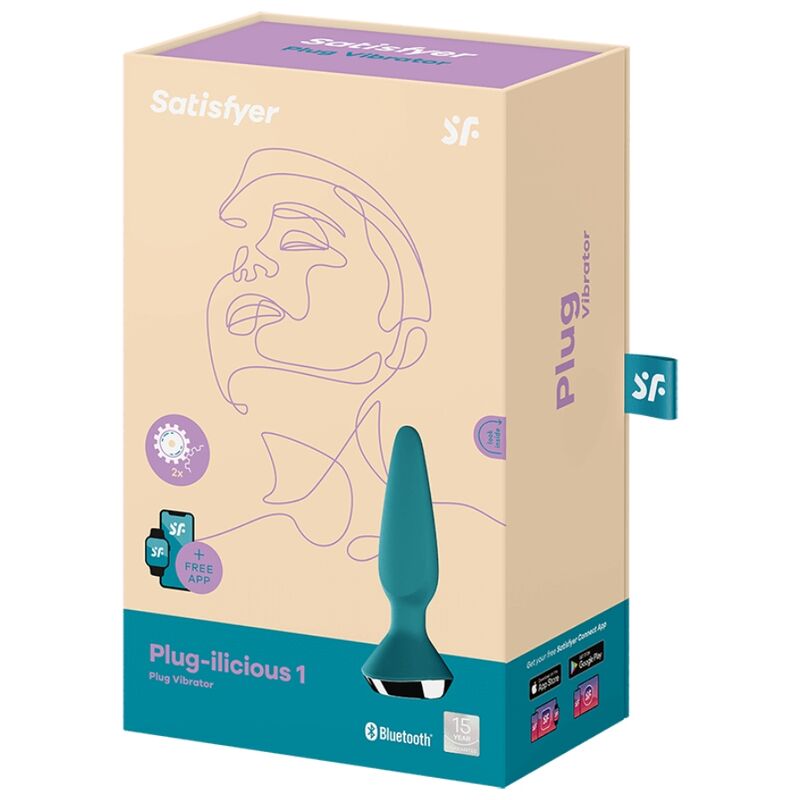 SATISFYER - VIBRATEUR PLUG ILICIOUS 1 PLUG VERT - Jouez Plaisir