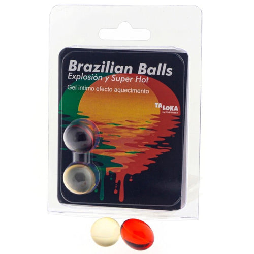 TALOKA - 2 BOULES BRÉSILIENNES GEL EXCITANT EFFET SUPER CHAUD - Jouez Plaisir