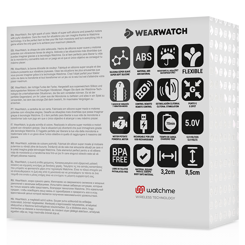 WEARWATCH - WATCHME VIBRATEUR DOUBLE TECHNOLOGIE EAU DE MER / ROSE - Jouez Plaisir