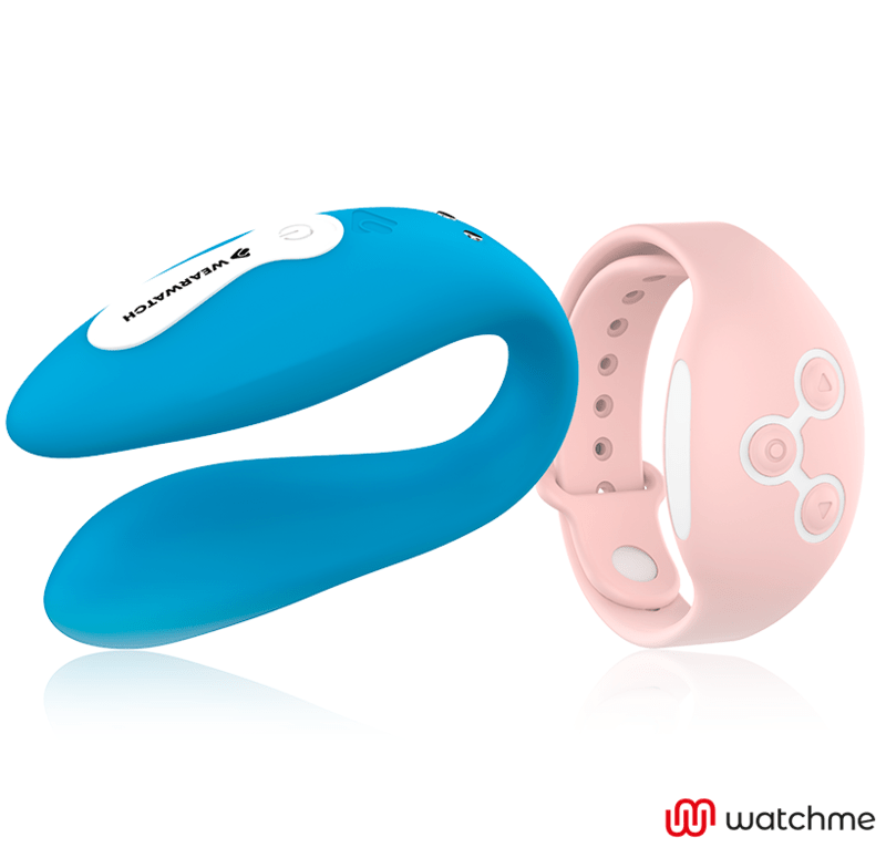 WEARWATCH - WATCHME VIBRATEUR DOUBLE TECHNOLOGIE INDIGO / ROSE - Jouez Plaisir