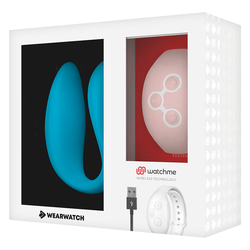WEARWATCH - WATCHME VIBRATEUR DOUBLE TECHNOLOGIE INDIGO / ROSE - Jouez Plaisir