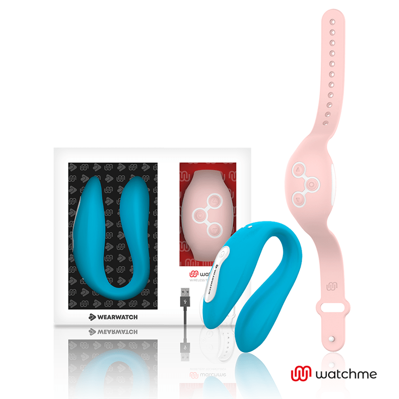 WEARWATCH - WATCHME VIBRATEUR DOUBLE TECHNOLOGIE INDIGO / ROSE - Jouez Plaisir