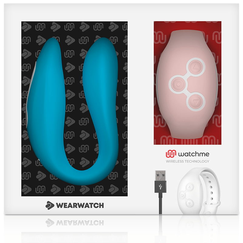 WEARWATCH - WATCHME VIBRATEUR DOUBLE TECHNOLOGIE INDIGO / ROSE - Jouez Plaisir