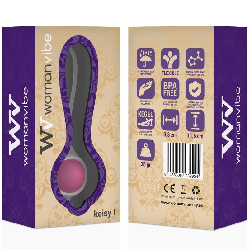 WOMANVIBE - KEISY I BALL GEISHA SILICONE - ROSE - Jouez Plaisir